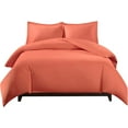 thumbnail image 1 of Sheetsnthings Viscose from Bamboo Duvet Bedding Set-Medium Weight Down Alternative Comforter (Duvet Insert with Duvet Cover and 2-Shams) Full/Queen, Solid Coral, 1 of 2