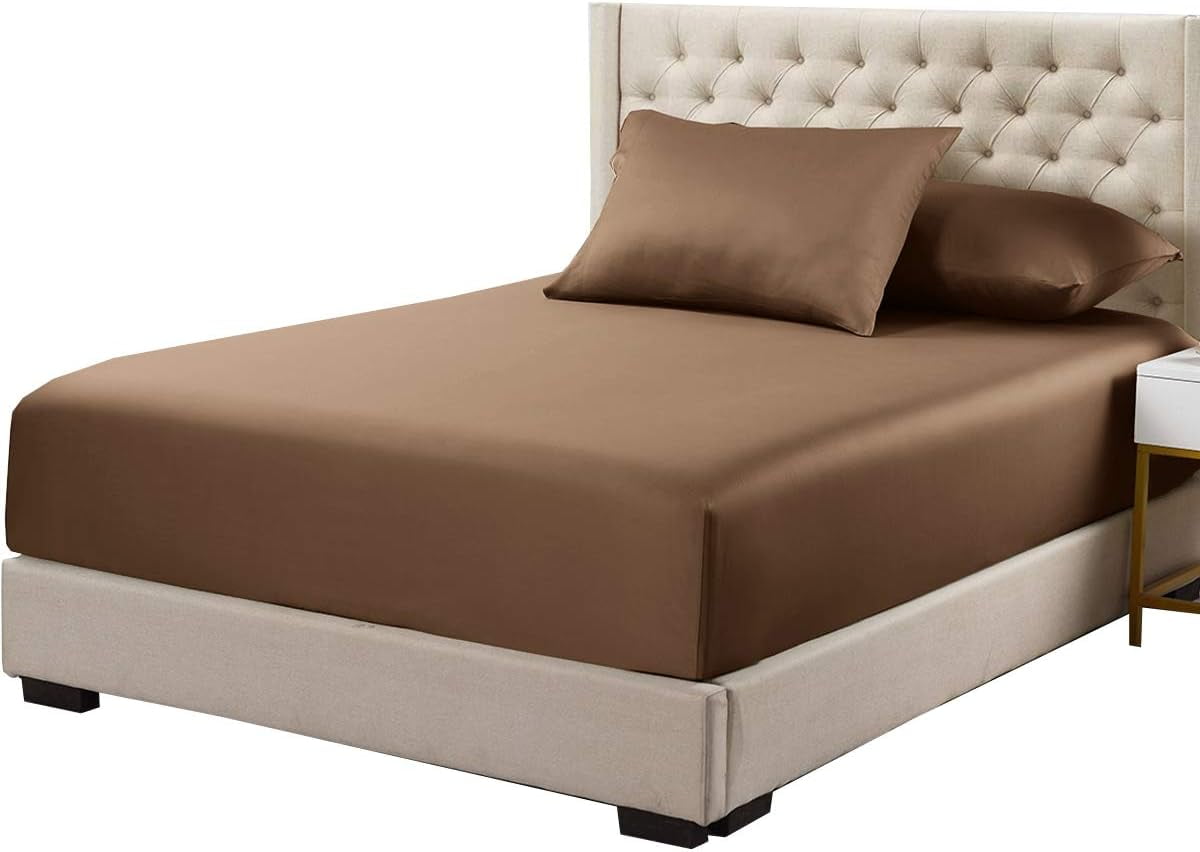 Sheetsnthings Viscose from Bamboo Fitted Bottom Sheet Only, King Size, Deep Pocket, Extremely