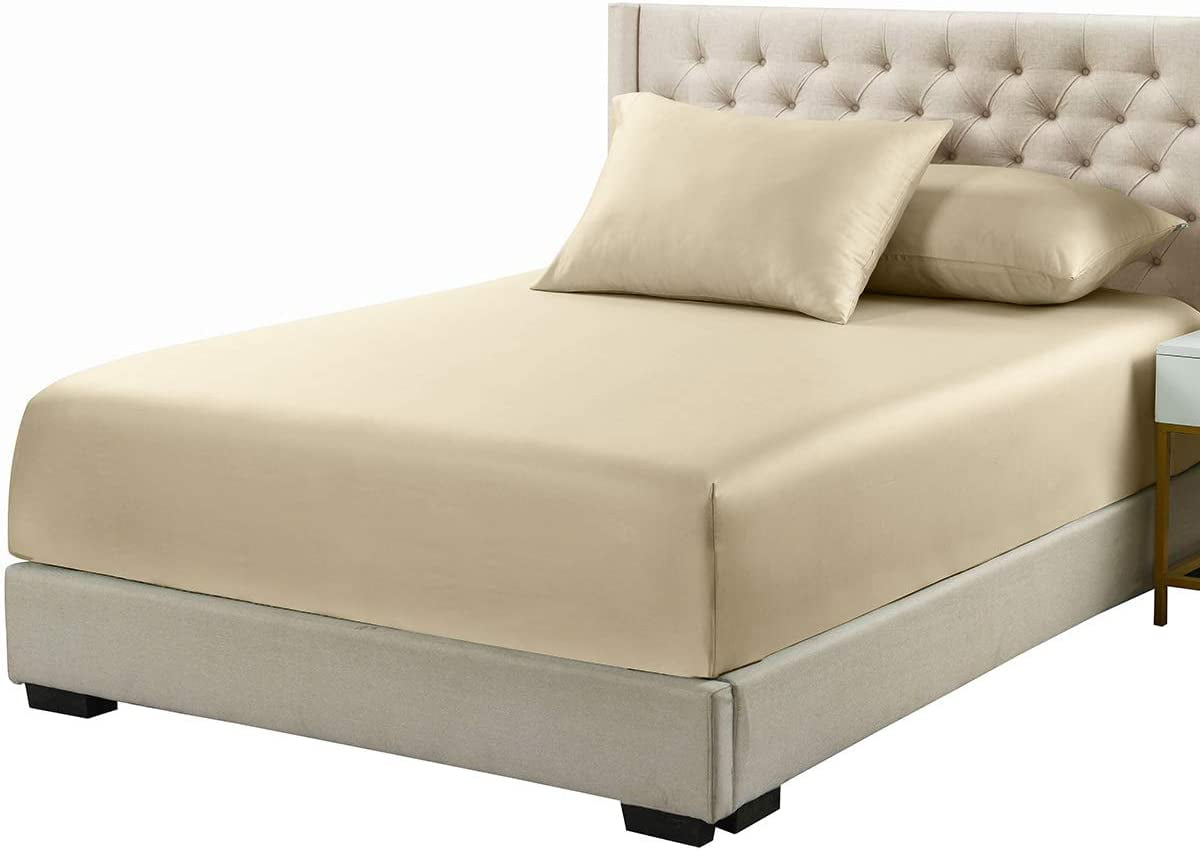 Sheetsnthings Viscose from Bamboo Fitted Bottom Sheet Only, Twin XL Size, Deep Pocket, Extremely