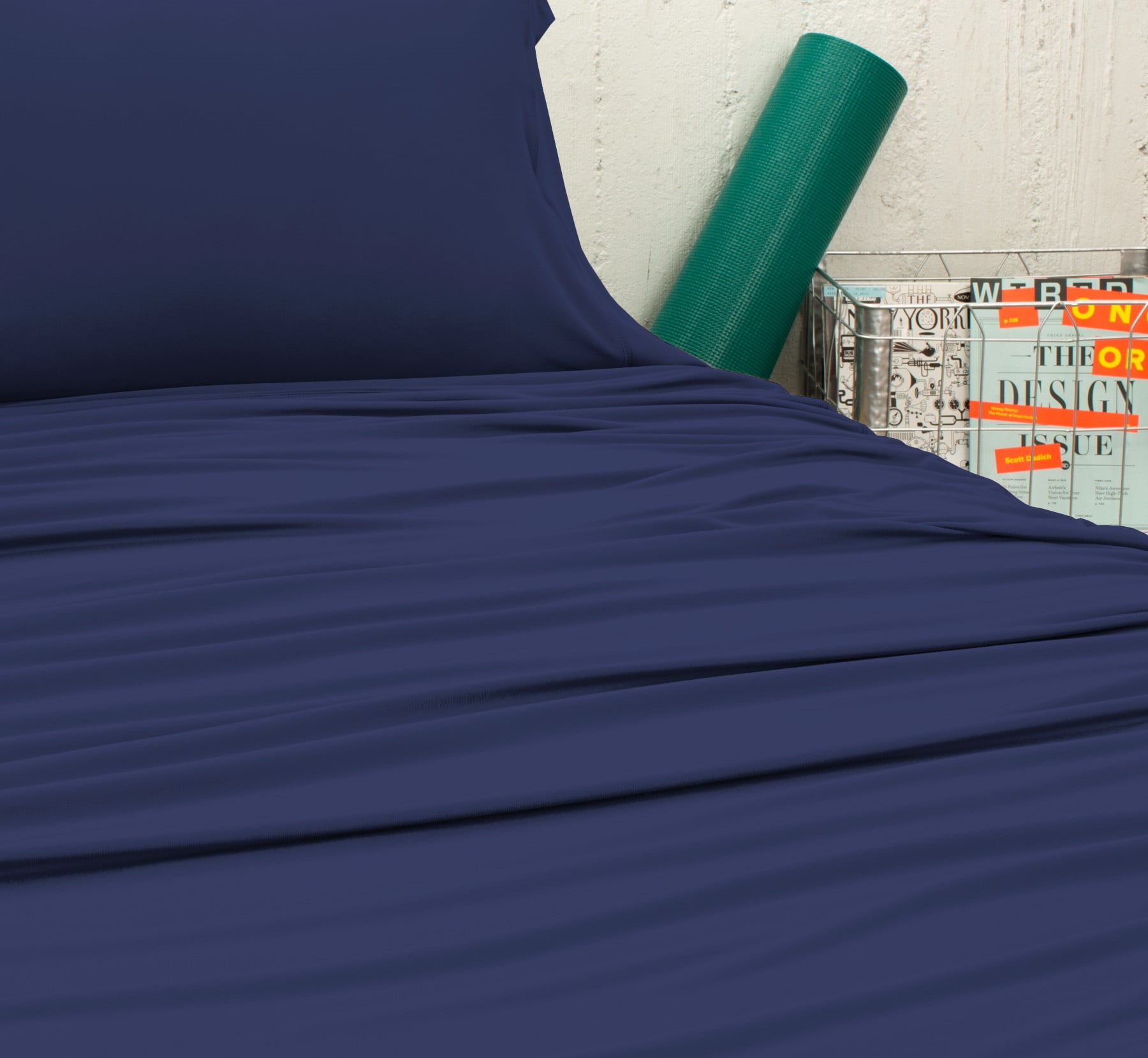 Sheex Active Comfort Sheet Set (3 Pieces), King, Navy