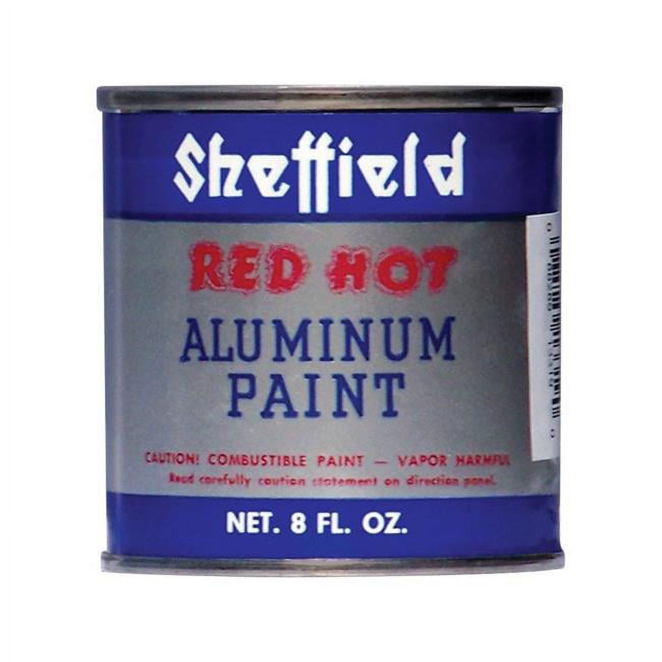 Sheffield Bronze 1815224 Red Hot Silver High Heat Paint, 8 oz