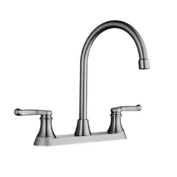 Sheffield Home 2-Handle 8" Centerset Kitchen Faucet in Brushed Nickel