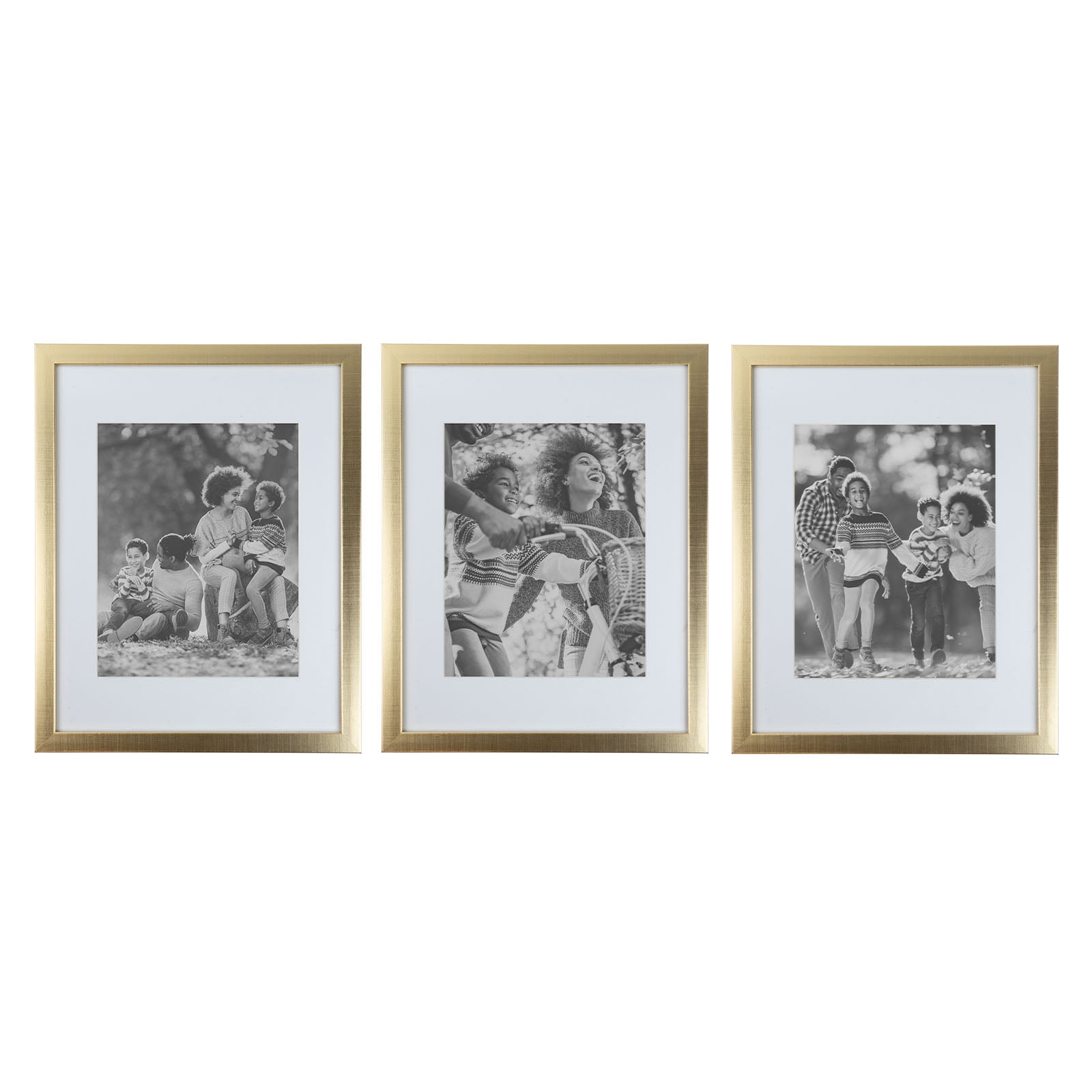 Sheffield Home 3 Piece Gallery Wall Frame Set, 11x14 in. Matted to 8x10