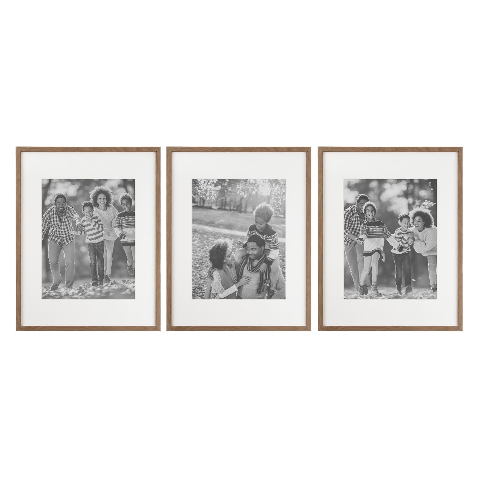  Sheffield Home 9 Piece Gallery Wall Frame Set, 11x14 Inch,  Matted to 8x10 Inch, Gold