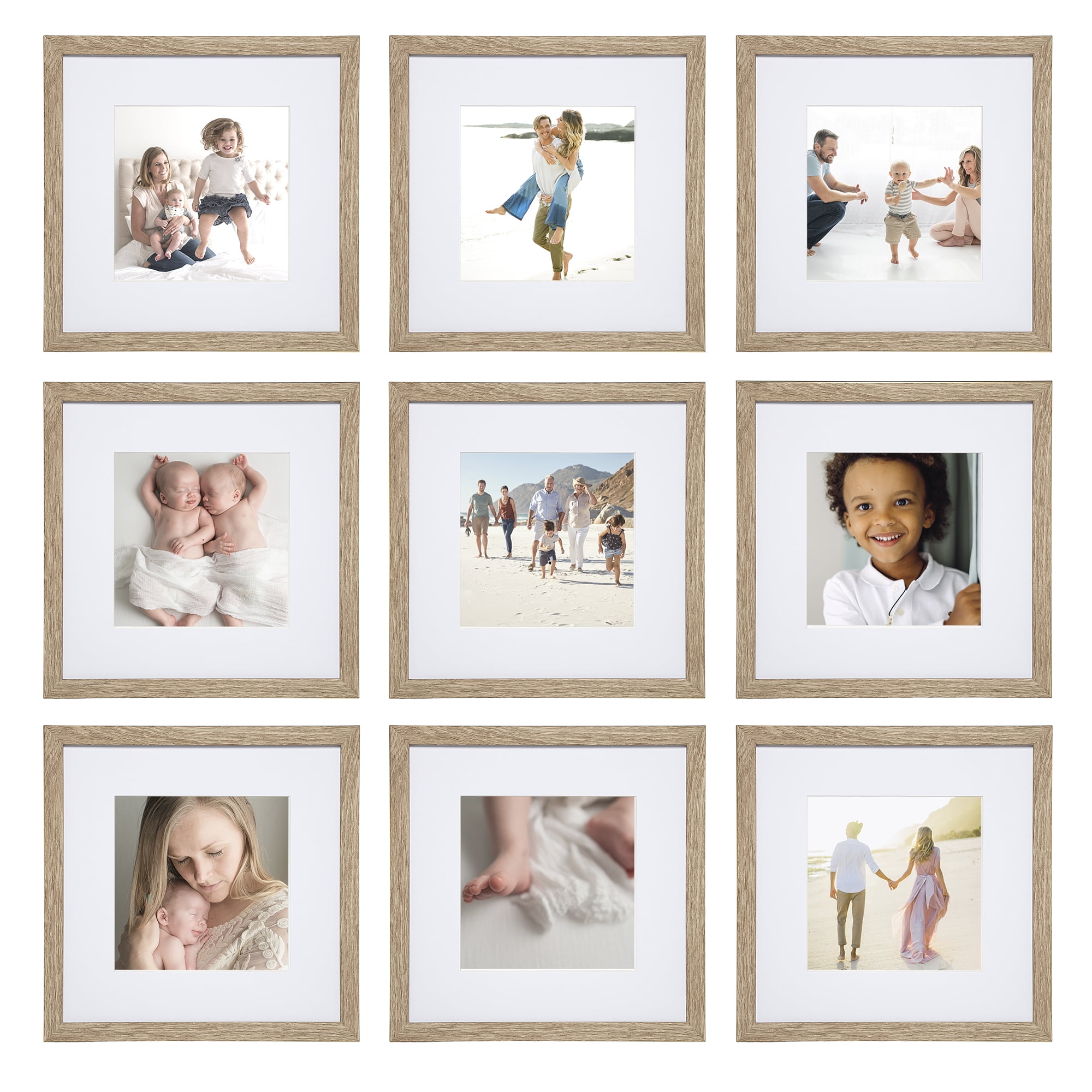 upsimples 12x12 Picture Frame Set of 3,Display Pictures 8x8 with