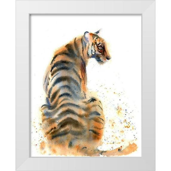 Shefranov, Olga 15x18 White Modern Wood Framed Museum Art Print Titled - Tiger Tail