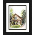 thumbnail image 1 of Shefranov, Olga 24x32 Black Ornate Wood Framed with Double Matting Museum Art Print Titled - Cottage, 1 of 4