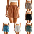 thumbnail image 1 of Sheghy Athletic Shorts for Women 100%Cotton Women's Summer Casual Loose Embroidered Comfortable Breathable Shorts, 1 of 6