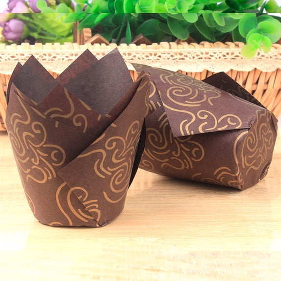 Sheghy Kitchen Essentials Clearance Cupcake Liners Cup Paper Tuli Baking Wrappe Case Cake Muffin Cup Box,up to 45% off