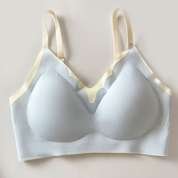 Sheghy Ladies Sports Bras Clearance Comfort Women's Everyday Bra - Wire-Free Push-Up Breathable Lightweight Support underwear,Blue XXL