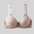 thumbnail image 1 of Sheghy Ladies Sports Bras Clearance Women's Front-Closure Backless Push-Up Wire-Free Seamless Smoothing Bra,Pink S, 1 of 5