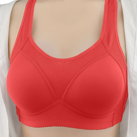 Sheghy Massage Bra-Front Hook Wireless Comfort/ Bras Free Shipping,Red