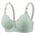 thumbnail image 1 of Sheghy Supportive Everyday Bras Plus Size Women's D/DD Cup Wire-Free Push-Up Bra - Breathable Comfortable Everyday Lace underwear,Green M, 1 of 9