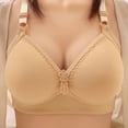thumbnail image 1 of Sheghy Women Bras on Sale B-C Cup Women's Mesh underwire-Free Front-Closure Breathable Comfort Bra,Beige 44, 1 of 8