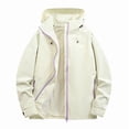 thumbnail image 1 of Sheghy Womens Rain Jacket Women Packable Parka Funnel Neck Weekend Shacket Jacket with Pockets, 1 of 6