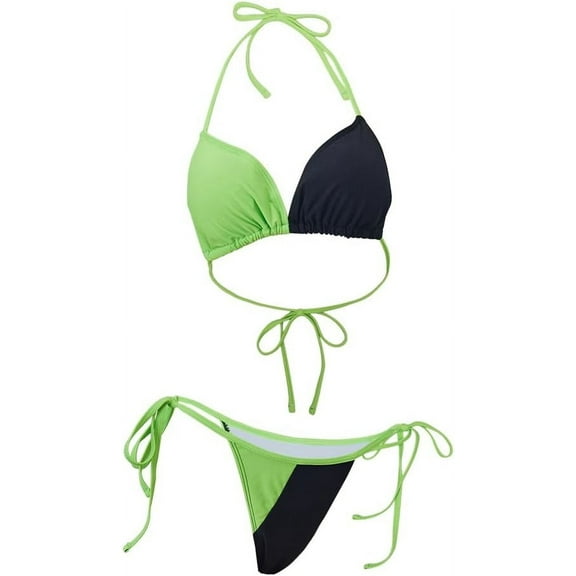Shego Bikini Swimsuit Summer Beach Swim Wear Bathing Suit Two-pieces Outfit