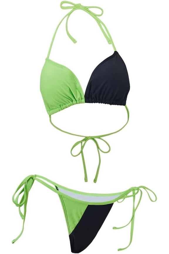 Shego Bikini Swimsuit Summer Beach Swim Wear Bathing Suit Halloween Costume Two-pieces Outfit