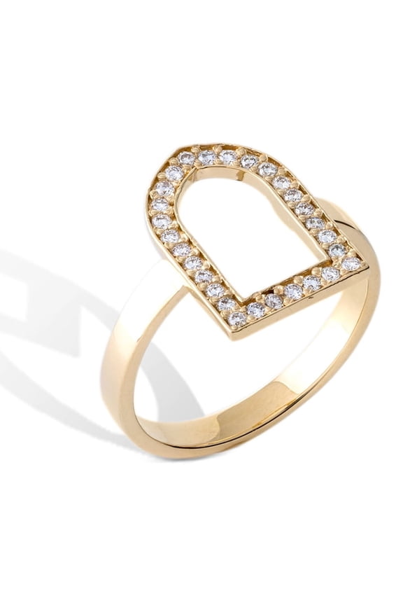 Jewelry 18k Yellow Gold Stackable Women's Sahra Ring for The Young and Adults