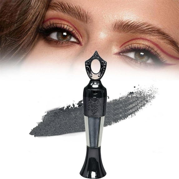 Sheida Kohl Powder Eyeliner - Handmade Natural Eyeliner, Black Shade, Smooth Powder Formula, Long-Lasting Finish, Easy Application, Smudge Resistant, Festival Makeup Halloween Chri Makeup Organizers