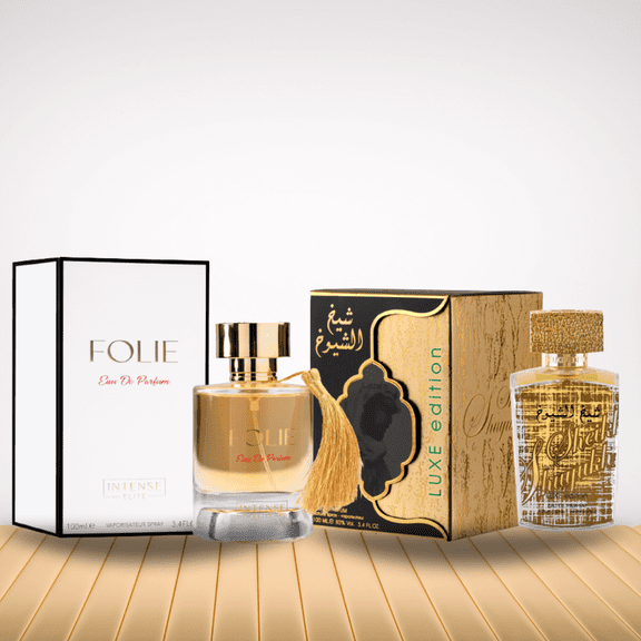 Sheikh Al Shuyukh Luxe 100ML by Lattafa & Folie Unisex -100 ML By Intense Elite
