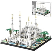 Sheikh Zayed Grand Mosque Building Blocks Set, 1463PCS Architecture Model Kit, World Landmark Collectible Display Building Set for Home D cor