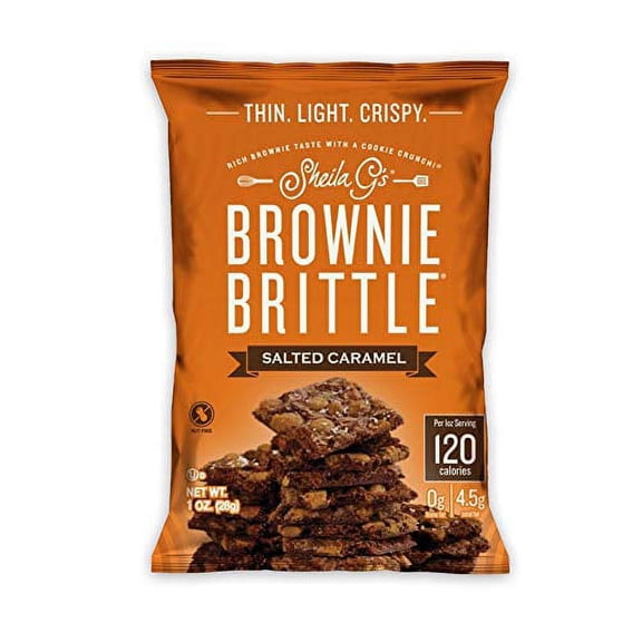 Sheila G's Brownie Brittle 1oz Variety - Salted Caramel / Chocolate Chip | 20 Ct