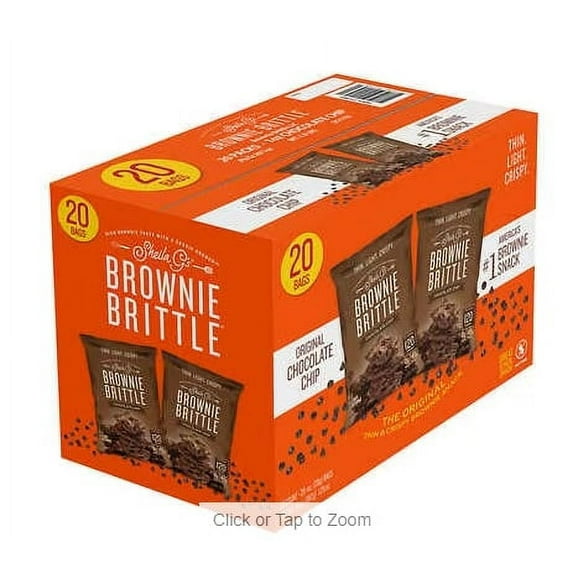 Sheila G's Brownie Brittle, Chocolate Chip, 1 oz, 20 ct