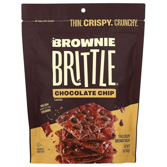 Sheila G's Brownie Brittle Chocolate Chip 5 oz Pack of 2