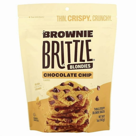 Sheila G's, Brownie Brittle, Chocolate Chip Blondie, 5 oz Pack of 4