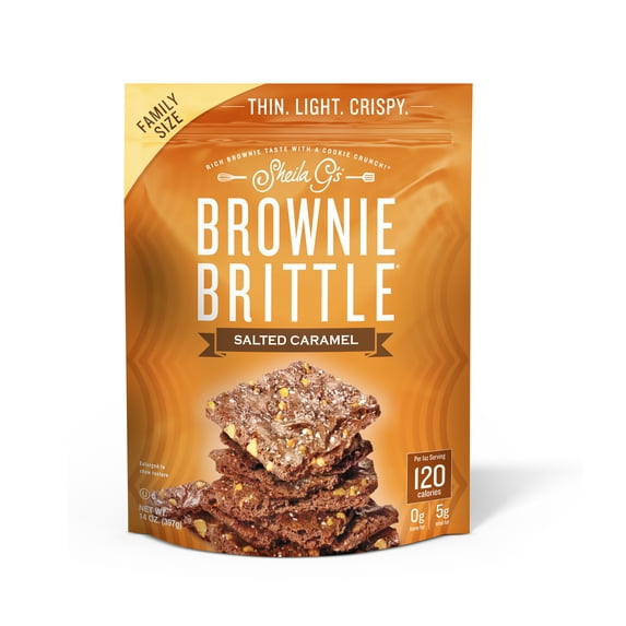 Sheila G's Brownie Brittle Salted Caramel Cookie Snack Thins, 14oz
