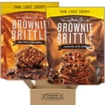 thumbnail image 1 of Sheila G's Brownie Brittle Variety Pack - 2 Flavors, Chocolate Chip and Salted Caramel - 1 Large Resealable 14 ounce Bag of Each - Snacks, Lunches, Ice Cream Topping in Cornershop Confections Pack, 1 of 4