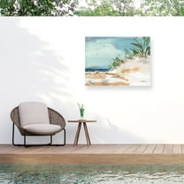Sheila Golden 'Beachscape 1' Outdoor Canvas