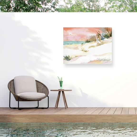 Sheila Golden 'Beachscape 2' Outdoor Canvas