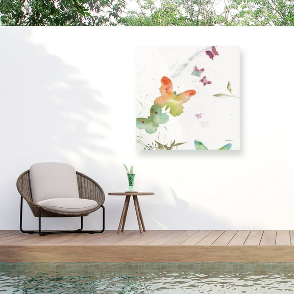 Sheila Golden 'Butterfly Expression' Outdoor All-Weather Wall Decor