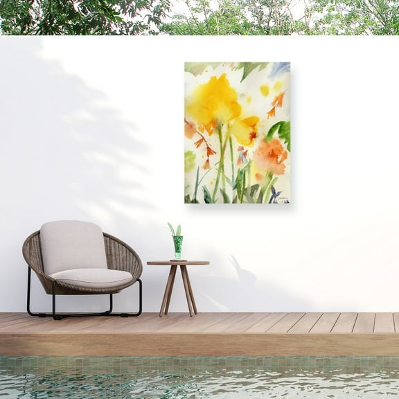 Sheila Golden 'Garden Yellows' Outdoor All-Weather Wall Decor