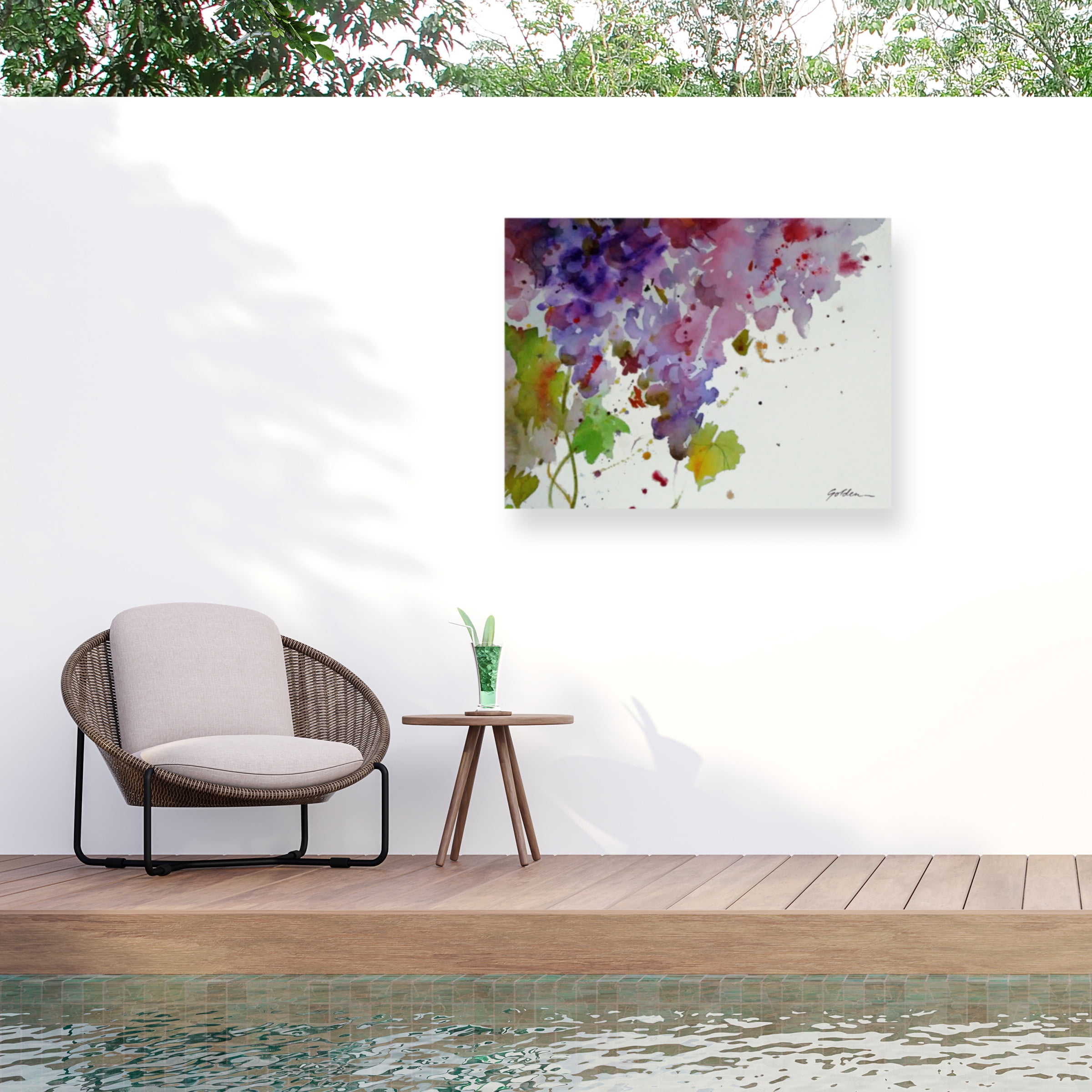 Sheila Golden 'Harvest I' Outdoor All-Weather Wall Decor
