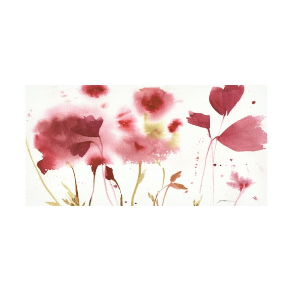 Sheila Golden 'Maroon Shadows' Canvas Art