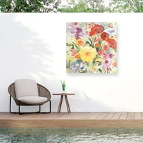 Sheila Golden 'The Birthday Bouquet' Outdoor Canvas