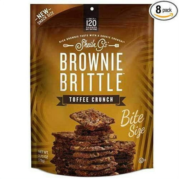 Sheila Gs Toffee Crunch Brownie Brittle, 2.75 Ounce -- 8 per case.