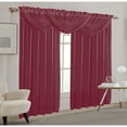 thumbnail image 1 of Sheila Sheer Rod Pocket Window Panel, Burgundy, 54x84 Inches, 1 of 1