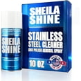 thumbnail image 1 of Sheila Shine 10oz Stainless Steel Cleaner and Polish - Cleans, Polishes & Protects Kitchen Appliances, Refrigerators, Sinks, Ovens & Grills - Residue, Streak Free Shine, 1 of 9
