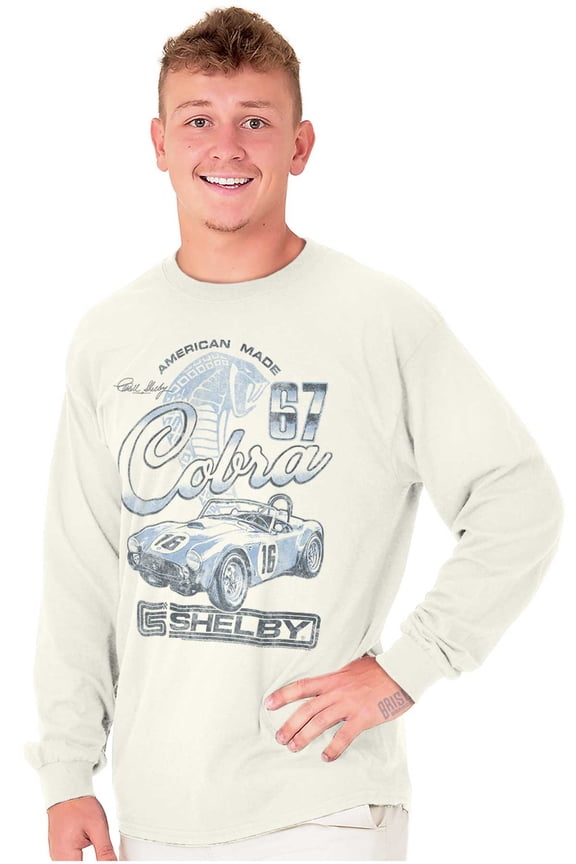 Shelby American Made Cobra Racecar Long Sleeve TShirt Men Women Brisco Brands S
