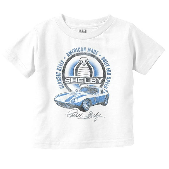 Shelby American Made Speed Racecar Toddler Boy Girl T Shirt Infant Toddler Brisco Brands 6M