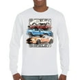 thumbnail image 1 of Shelby Cars Sketch Long Sleeve T-shirt Mustang Racing American Muscle Car GT500 Cobra Performance Powered by Ford, 1 of 7