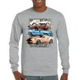 thumbnail image 1 of Shelby Cars Sketch Long Sleeve T-shirt Mustang Racing American Muscle Car GT500 Cobra Performance Powered by Ford, 1 of 7