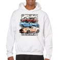thumbnail image 1 of Shelby Cars Sketch Sweatshirt Mustang Racing American Muscle Car GT500 Cobra Performance Powered by Ford Hoodie, 1 of 7
