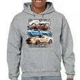 thumbnail image 1 of Shelby Cars Sketch Sweatshirt Mustang Racing American Muscle Car GT500 Cobra Performance Powered by Ford Hoodie, 1 of 7