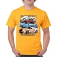 thumbnail image 1 of Shelby Cars Sketch T-shirt Mustang Racing American Muscle Car GT500 Cobra Performance Powered by Ford Men's Tee, 1 of 7