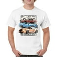 thumbnail image 1 of Shelby Cars Sketch T-shirt Mustang Racing American Muscle Car GT500 Cobra Performance Powered by Ford Men's Tee, 1 of 7