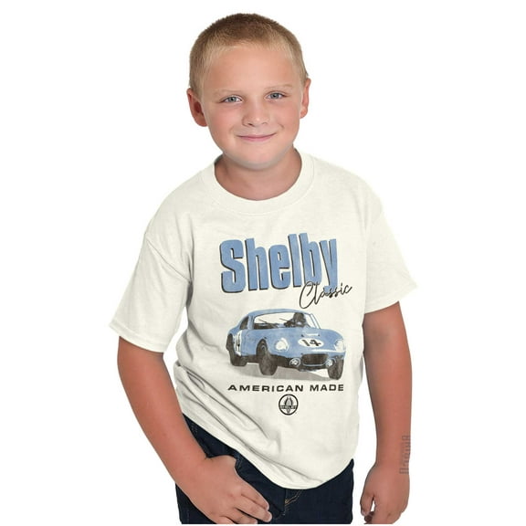 Shelby Classic American Made Car Crewneck T Shirts Boy Girl Teen Brisco Brands L